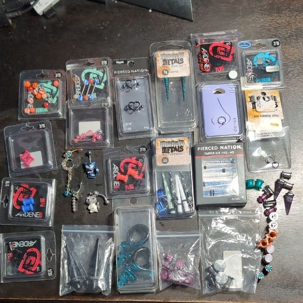Body Jewelry Assorted Lot Ear Tongue Nose Nipple